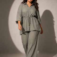 Drawstring Waist Relaxed Co-Ord Set