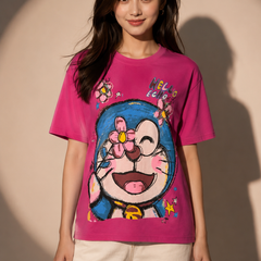 Oversized Cartoon Graphic T-Shirt