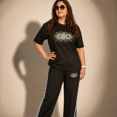 Embellished Graphic Lounge Co-Ord Se