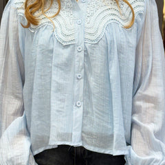 Lace-Detail Lightweight Shirt