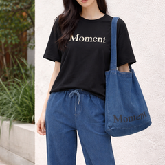 Relaxed Graphic Tee & Wide-Leg Trouser