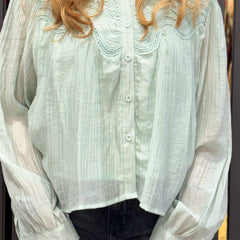 Lace-Detail Lightweight Shirt