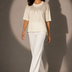 Embellished Relaxed-Fit Top