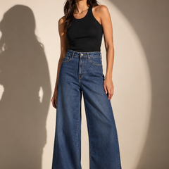 High-Rise Wide-Leg Jeans