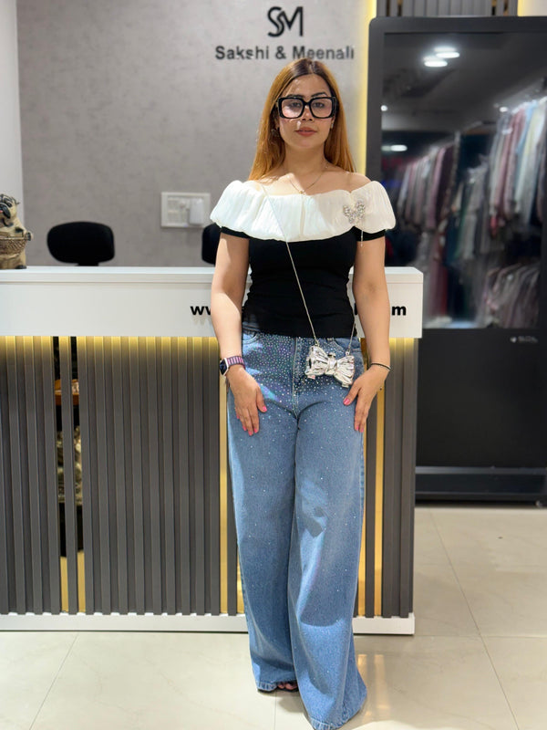 Structured Off-Shoulder Top