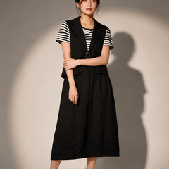 Layered Waistcoat Midi Dress