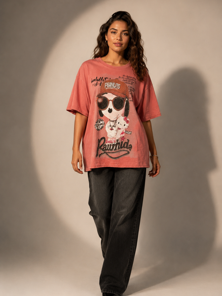 Oversized Graphic Character T-Shirt