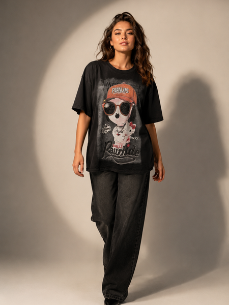 Oversized Graphic Character T-Shirt