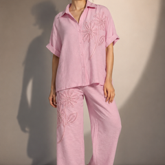 Floral Embellished Relaxed Co-Ord Set