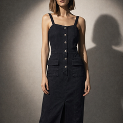 Utility Strap Midi Dress