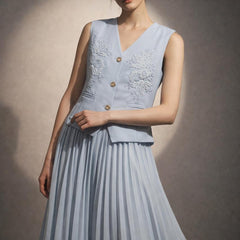 Structured Embellished Waistcoat Dress
